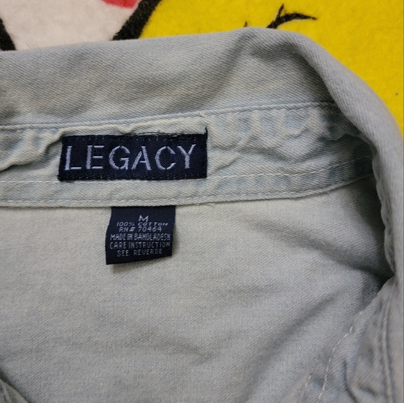 Vintage Dead Stroke Denim Button Up Shirt - Picture 4 of 7